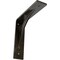 Ekena Millwork Legacy Steel Bracket, Antiqued Warm Silver 2"W x 8"D x 8"H BKTM02X08X08LEAWS - alternate 1